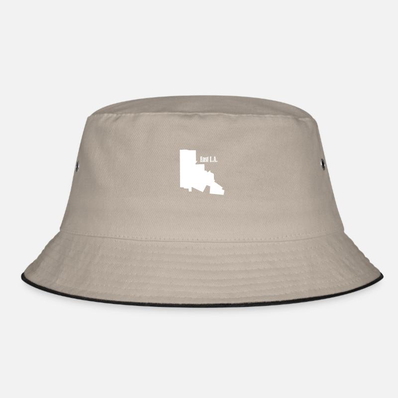 EAST L.A. Blanc - Bob - kaki/noir