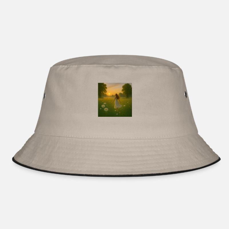 Mädchen Wiese Bucket Hat