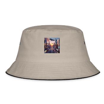 Art - Bucket Hat - khaki/black - Front