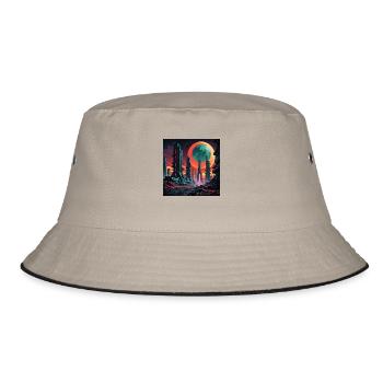 1751541452878 - Bucket Hat - Khaki/Schwarz - Vorne