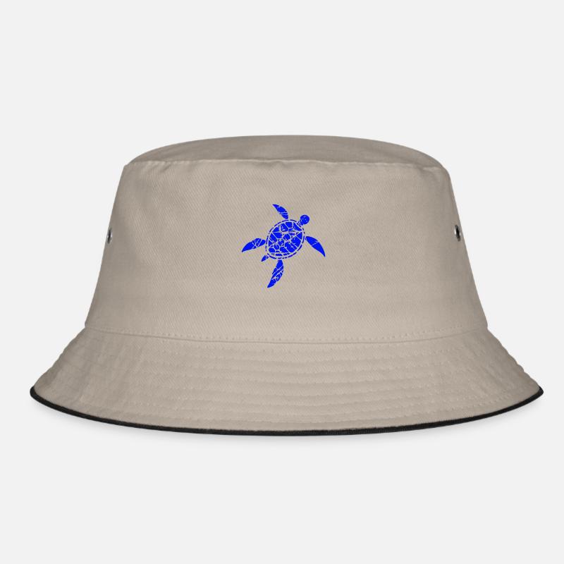 Turtle Pattern Cracks Scratches Vintage Retro Bucket Hat