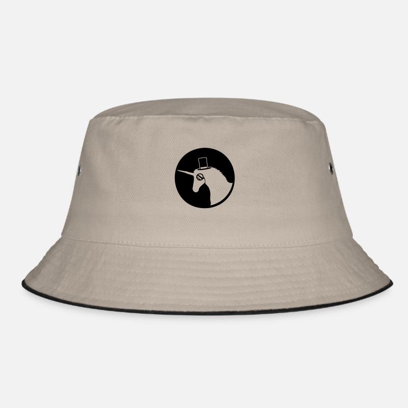 Unicorn Sir Gentleman Mr. Rich Monocle Top Hat Bucket Hat