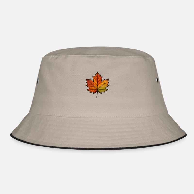 Leaf Autumn Maple Leaf Bucket Hat