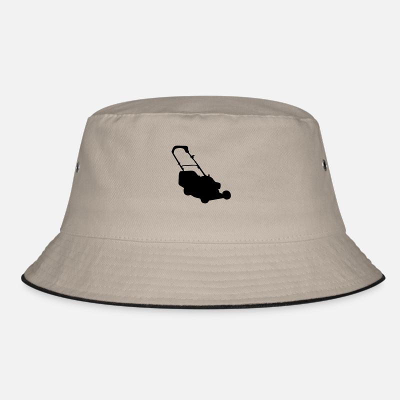 Rasenmäher - Bucket Hat - Khaki/Schwarz