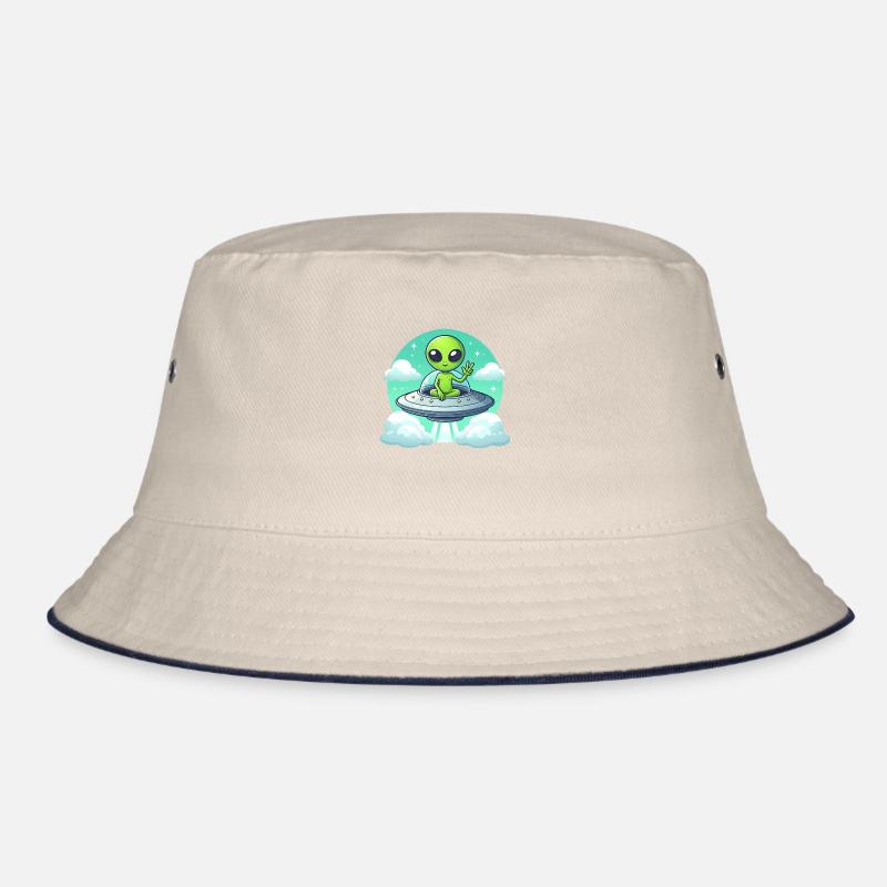 Alien Shows Peace Bucket Hat