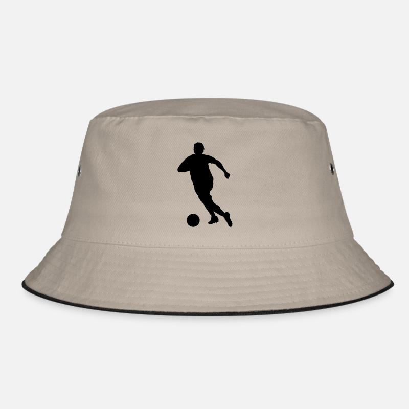 Fußballer - Bucket Hat - Khaki/Schwarz