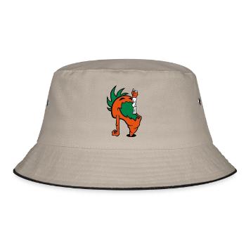 Hungry Carrot - Bucket Hat - khaki/black - Front