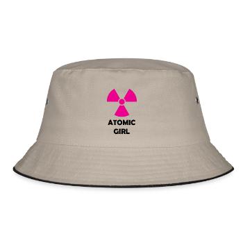 Atomic Girl - Bucket Hat - khaki/black - Front