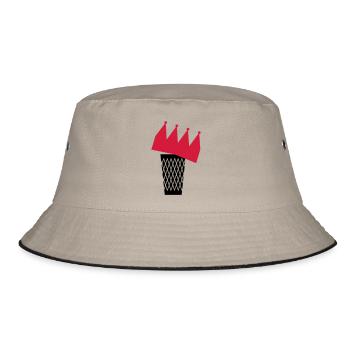 Ebbelwoi König - Bucket Hat - Khaki/Schwarz - Vorne