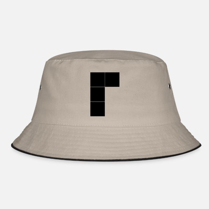 tetris4 - Bucket Hat - Khaki/Schwarz