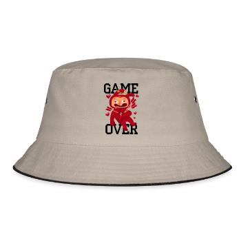 Lover hit by Armor's arrows - Bucket Hat - khaki/black - Front