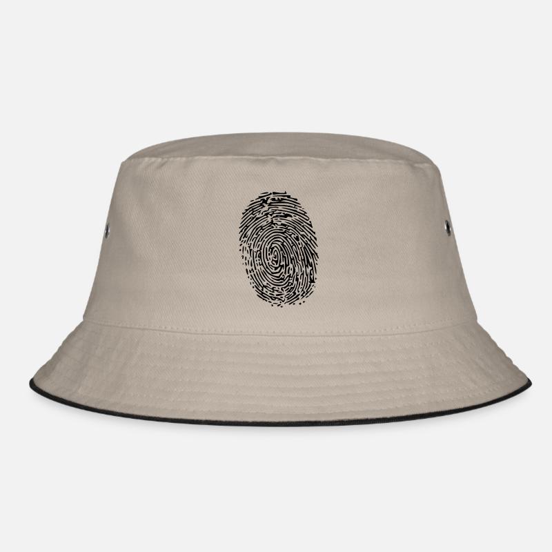 fingerprint - Bucket Hat - khaki/black