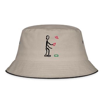 Geocacher Geocaching 3F - Bucket Hat - khaki/black - Front