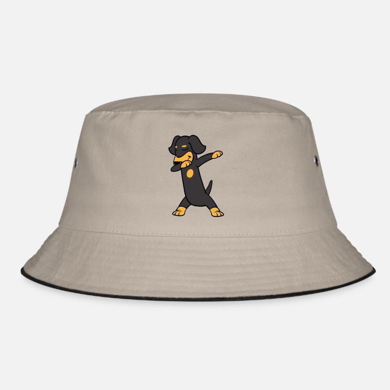 Dabbing Dab Dachshund Teckel Dackel Hund Tanzen Bucket Hat