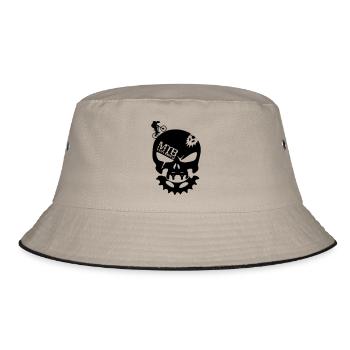 Bone Head - Bucket Hat - Khaki/Schwarz - Vorne