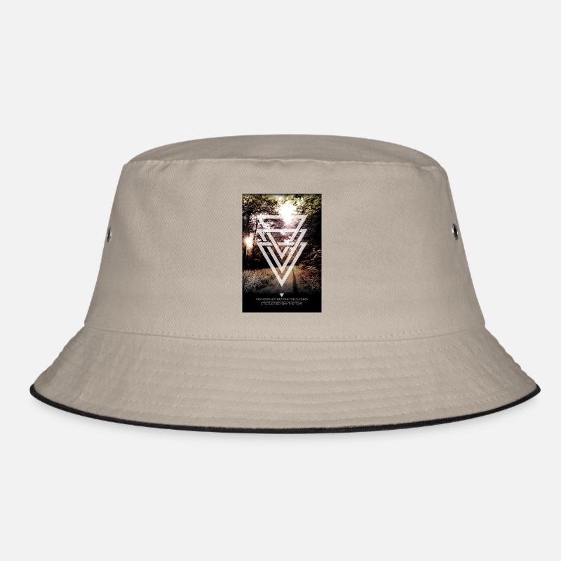 mystic forest triangles Bucket Hat