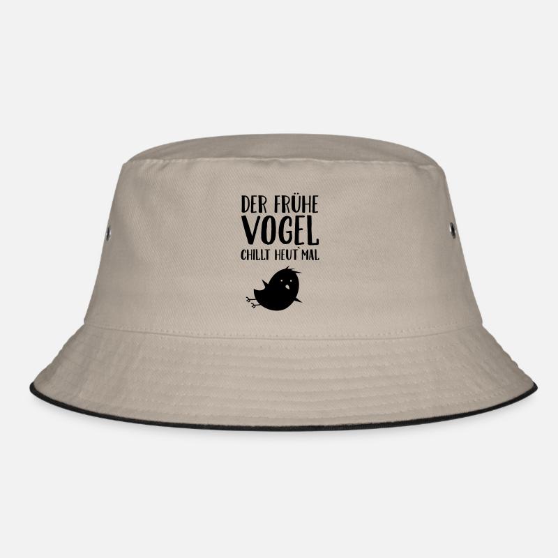 Der Frühe Vogel Chillt Heu' Mal Bucket Hat