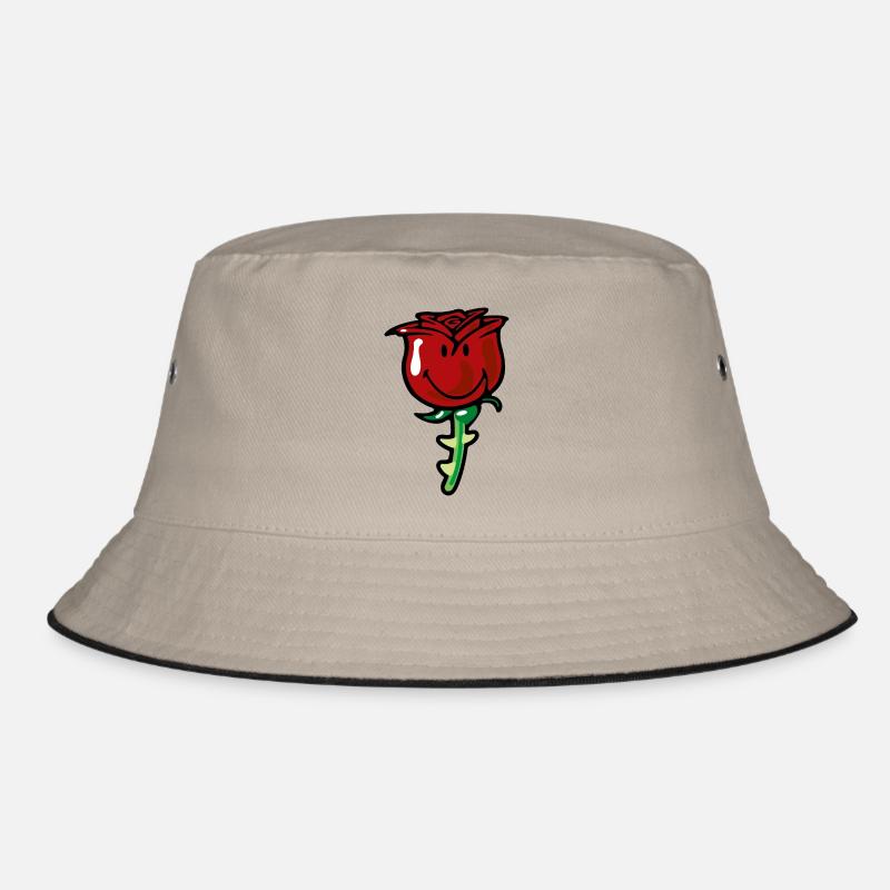 Smiley Rose Bucket Hat