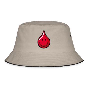 Smiley Blood Droplet - Bob - kaki/noir - Devant