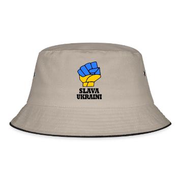 Slava ukraini - Bucket Hat - khaki/black - Front
