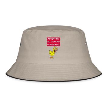Attention au canard jaune - Bob - kaki/noir - Devant