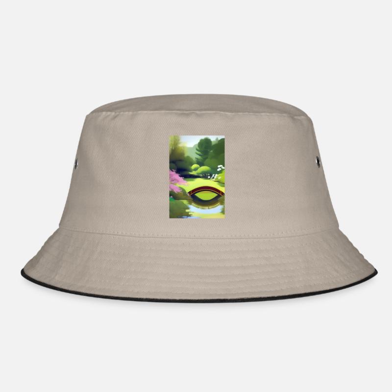 Chinesischer Zen Garten Bucket Hat