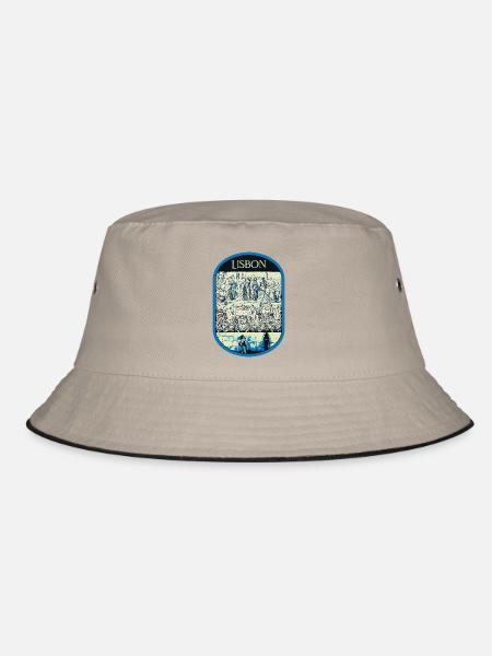 Écusson Azulejos, Lisbonne Portugal Céramique - Bob - kaki/noir - Devant