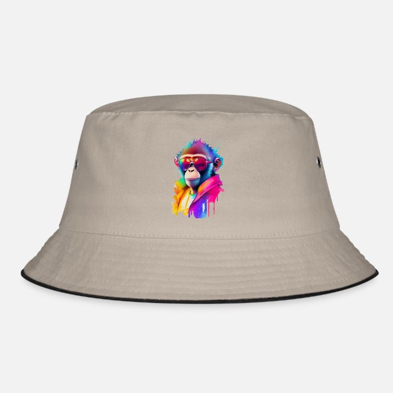 Affe mit Sonnenbrille Bucket Hat