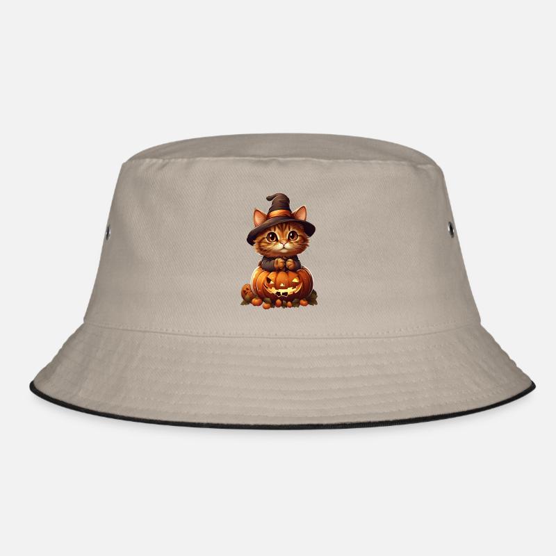 Halloween Katze Bucket Hat