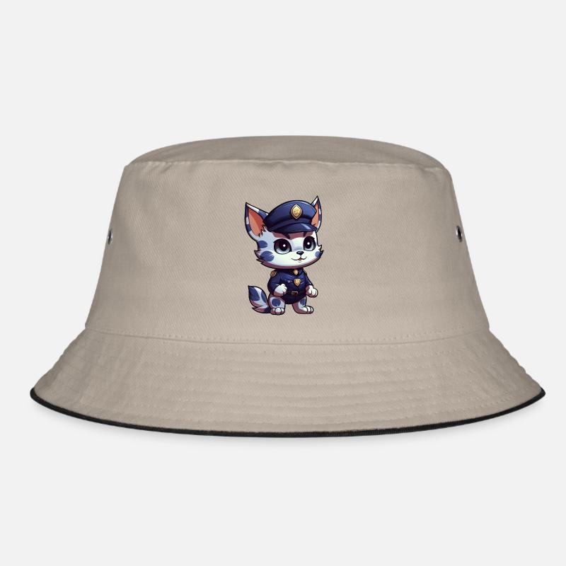 Kätzchen Polizei Bucket Hat