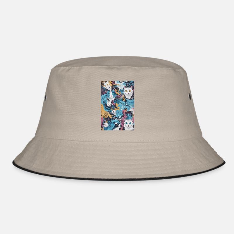 Cat Pattern Bucket Hat