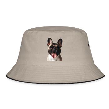 Un bouledogue français - Bob - kaki/noir - Devant