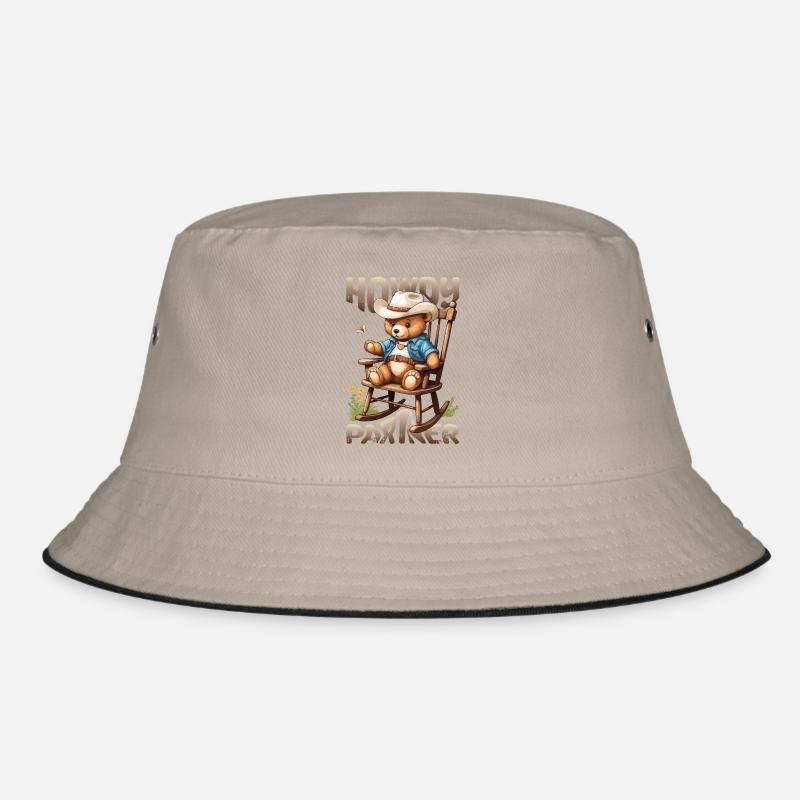 Süßer Bär mit Cowboyhut Bucket Hat