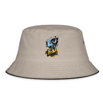 Widder, Widder-Zeichen - Bucket Hat - Khaki/Schwarz - Vorne