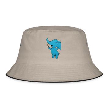 Elephant Chestnut - Bucket Hat - khaki/black - Front