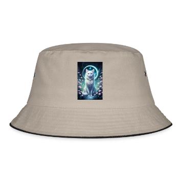 Moon Cats Mysticism - Bucket Hat - khaki/black - Front
