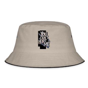 You Can't Hurt Me - Bucket Hat - khaki/black - Front