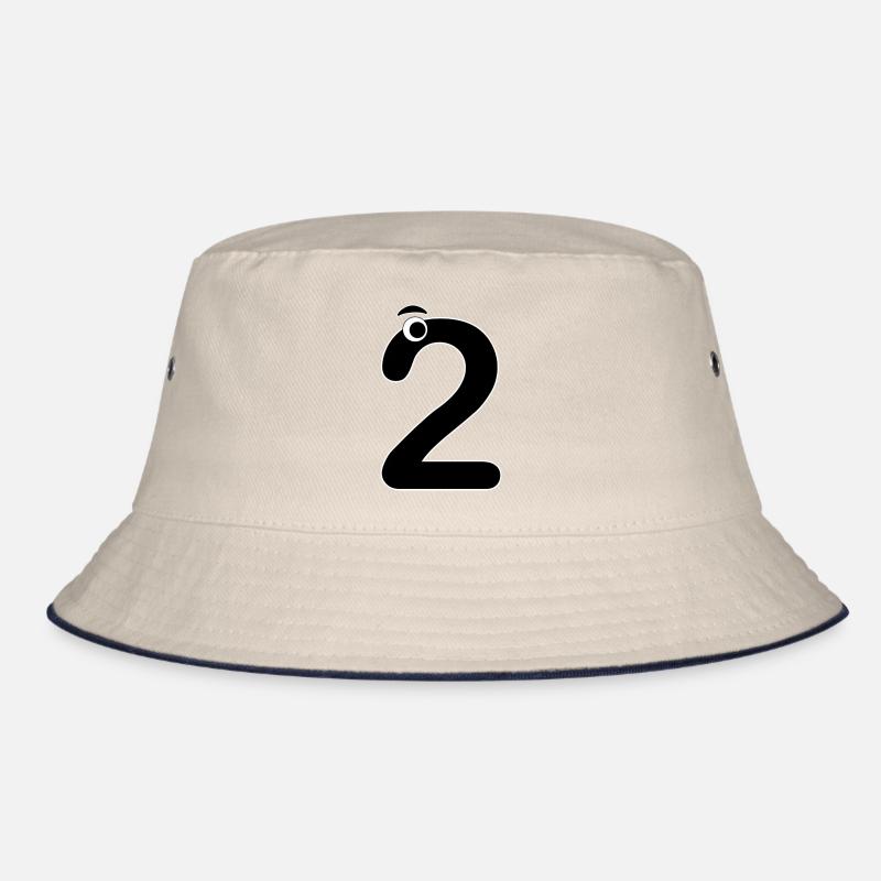Number Two 2 Kids Birthday Learn Math Bucket Hat