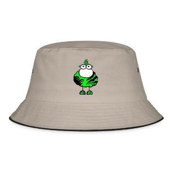 Punkschaf - Bucket Hat - Khaki/Schwarz - Vorne