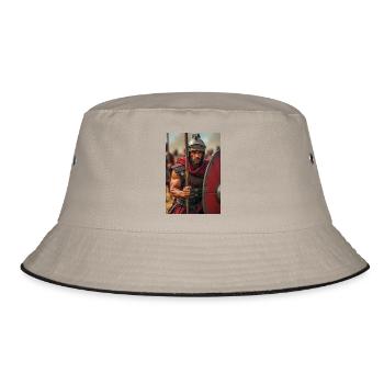 Legionäre Roms, slawische Mythen flüstern durch eine - Bucket Hat - Khaki/Schwarz - Vorne