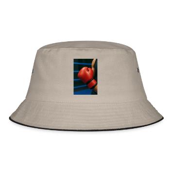 Boxen - Handschuh - Bucket Hat - Khaki/Schwarz - Vorne