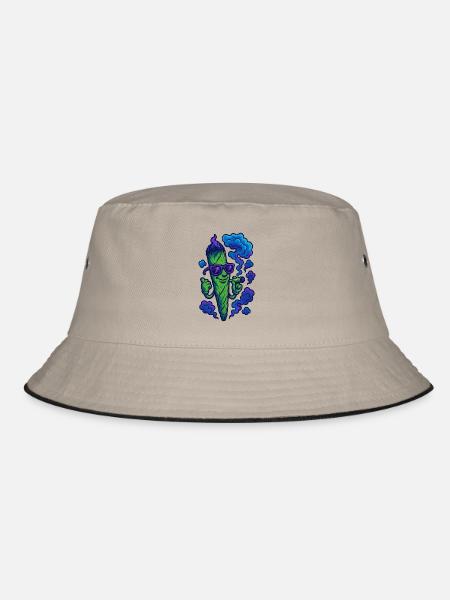 Joint Venture - Bucket Hat - Khaki/Schwarz - Vorne