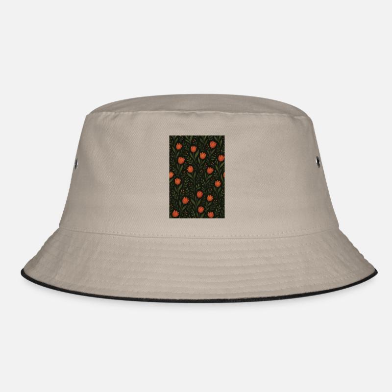 Tulip Pattern Bucket Hat