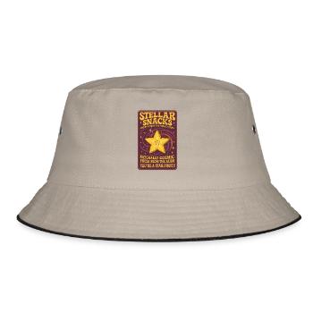 Star Fruit Vintage Fruit - Bucket Hat - khaki/black - Front