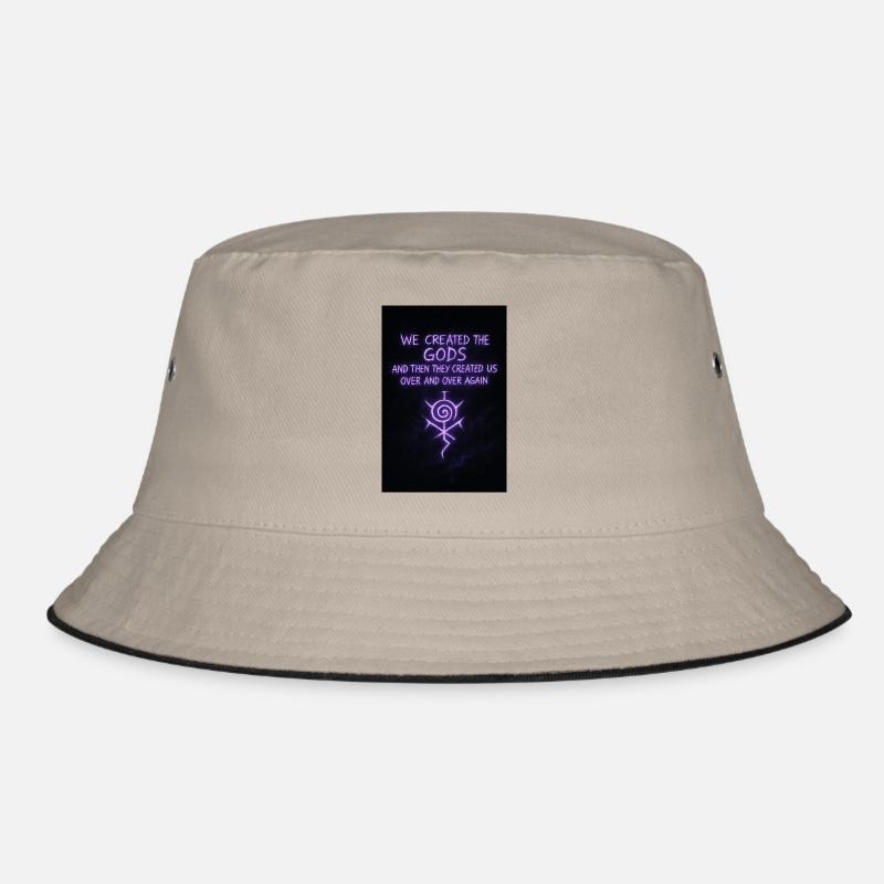 we created the gods - Bucket Hat - khaki/black