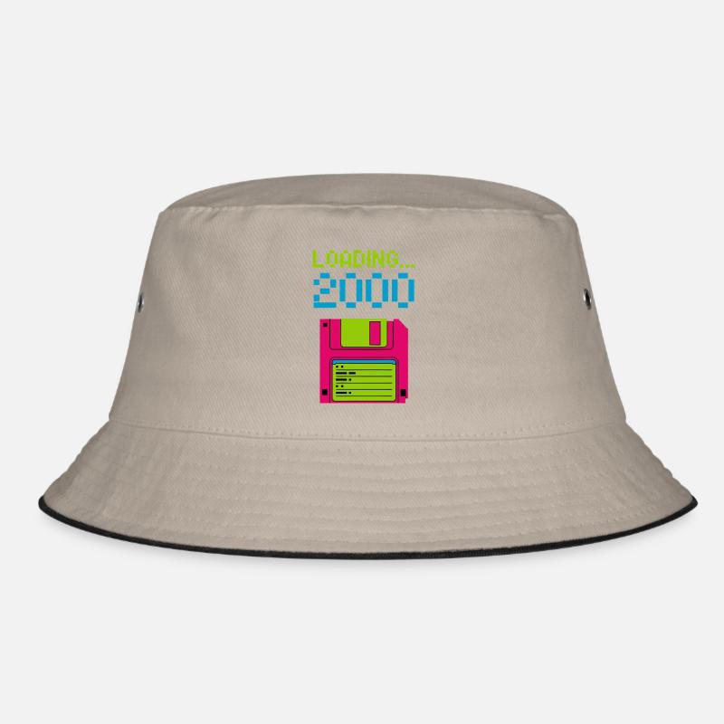 Loading 2000 Disketten-Design Retro Pixel Design Bucket Hat