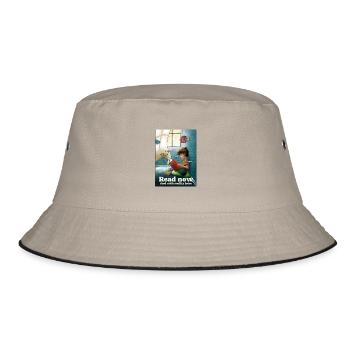 Ablesen unter der Oberfläche - Bucket Hat - Khaki/Schwarz - Vorne