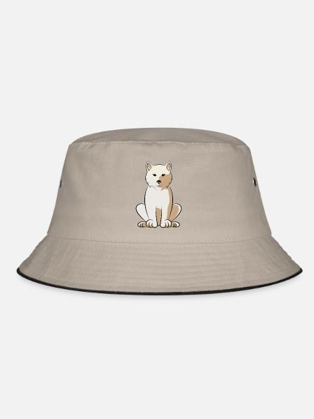 Chemise Kishu Inu Dog Dad Lover – Race de chien japonais - Bob - kaki/noir - Devant