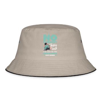 Kein Konzert Heute Trauriges Musik - Bucket Hat - Khaki/Schwarz - Vorne