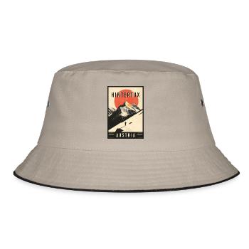 Discover Alpine Village of Hintertux in Austria - Bucket Hat - khaki/black - Front
